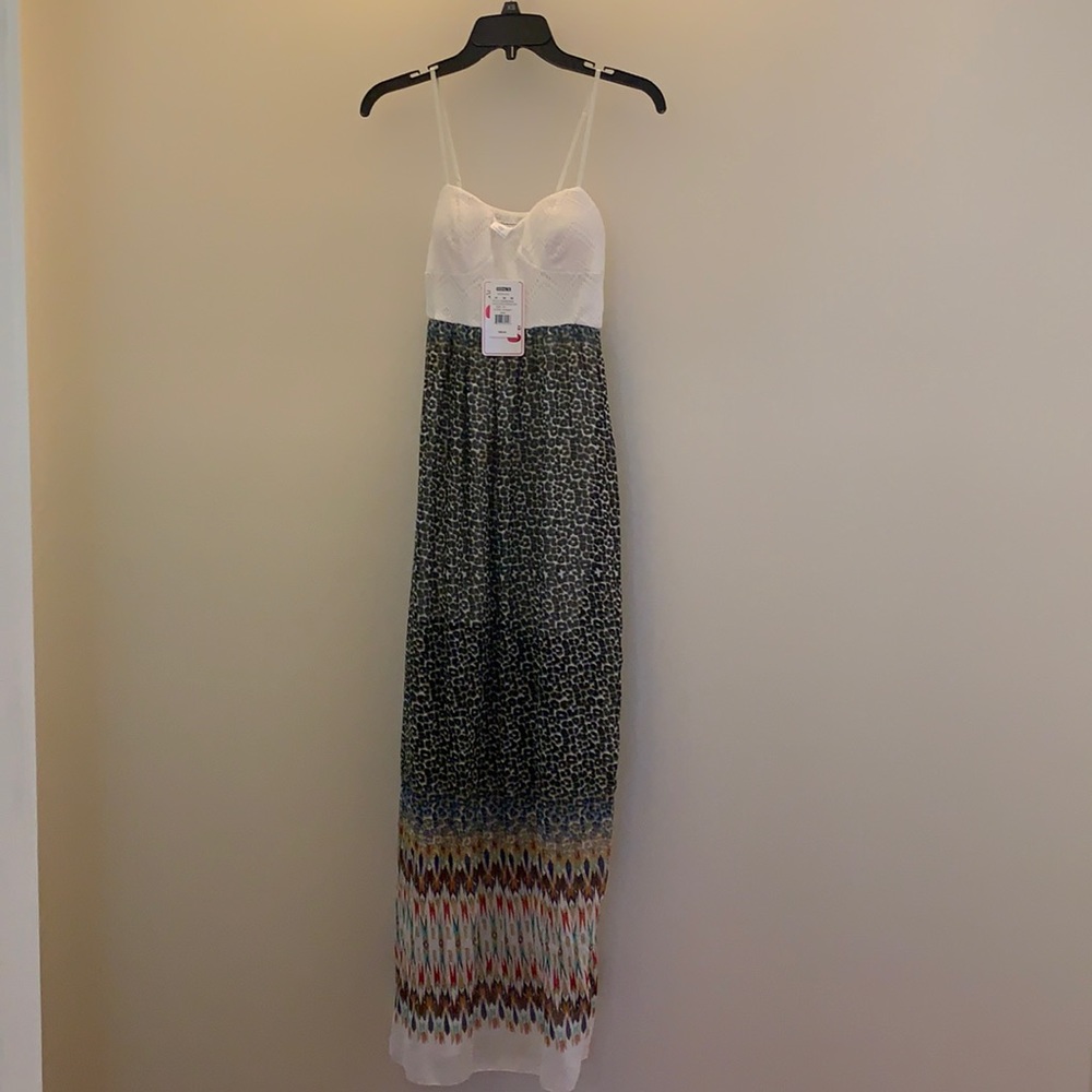 Three Pink Hearts Maxi Dress (NWT)